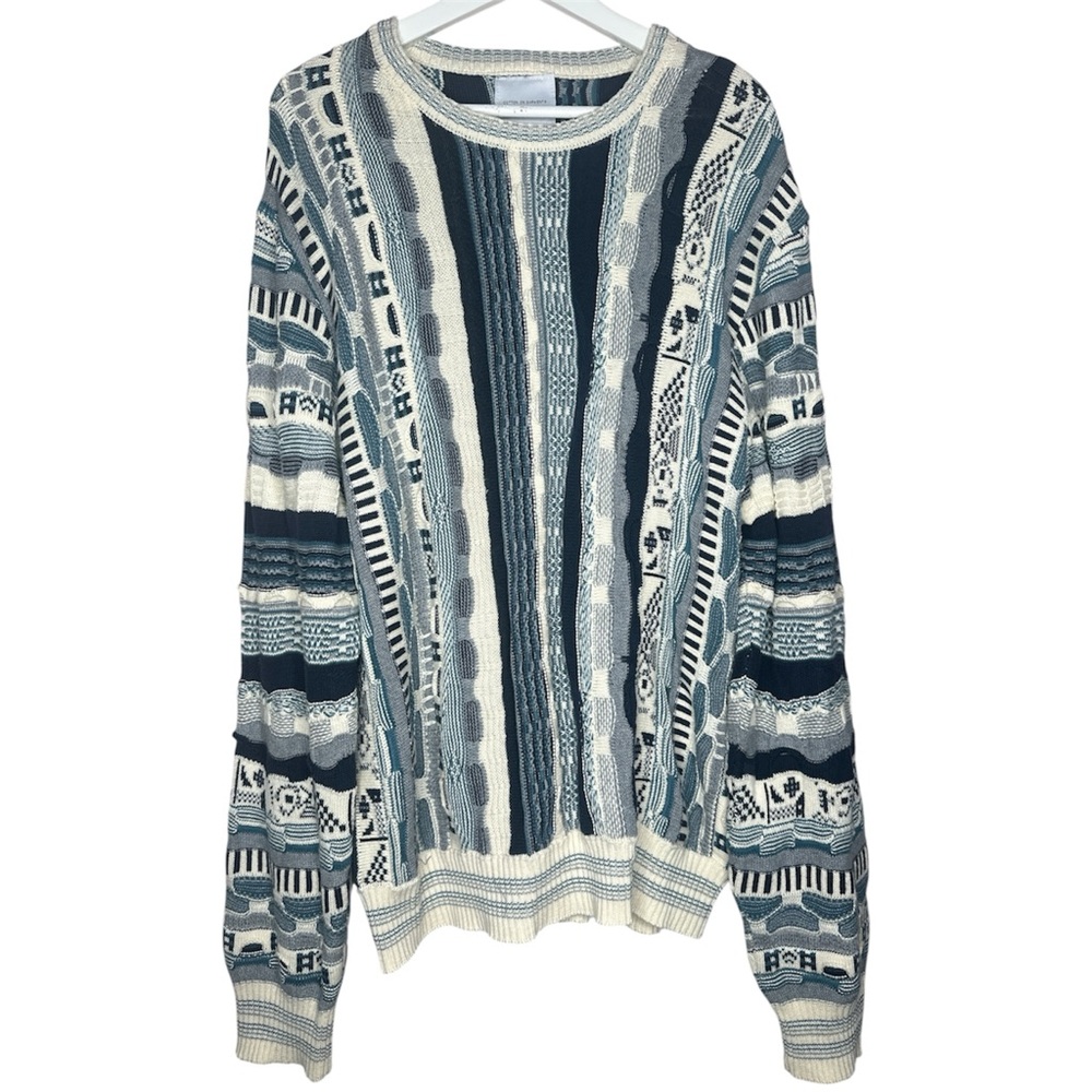 Cotton On COOGI Inspired 3D Textured Patterned Sweater Size Large